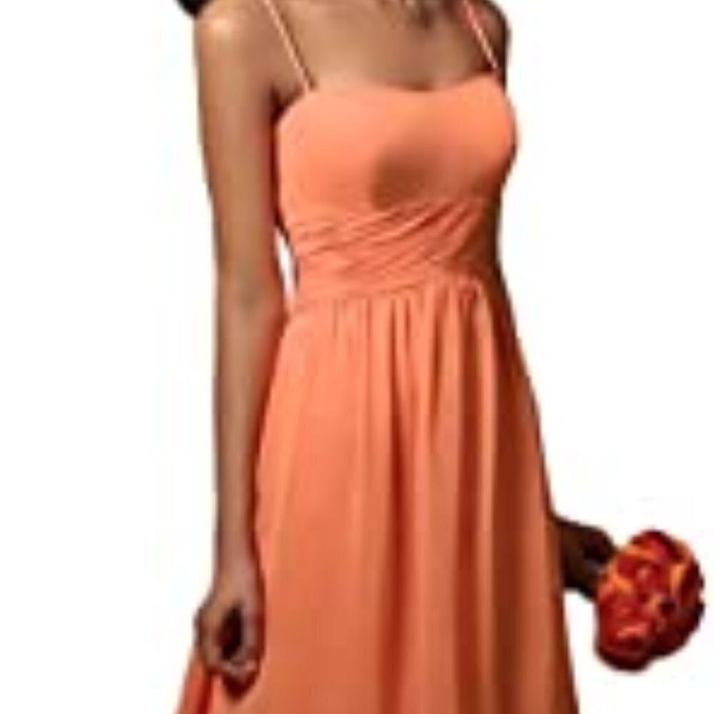 Alfred Angelo Spaghetti Strap‎ Short Chiffon Formal Dress
